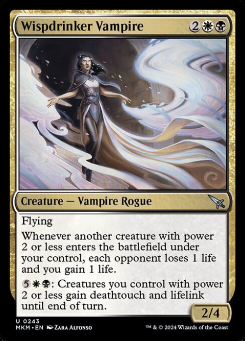 Magic The Gathering Murders at Karlov Manor Single Card Uncommon  Wispdrinker Vampire 243 - ToyWiz