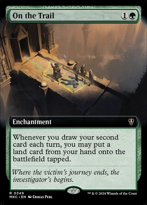 Magic The Gathering Murders at Karlov Manor Commander Single Card Rare On the Trail 349 Extended Art - ToyWiz Magic The Gathering Murders at Karlov Manor Commander Single Card Rare On the Trail 349 Extended Art - ToyWiz