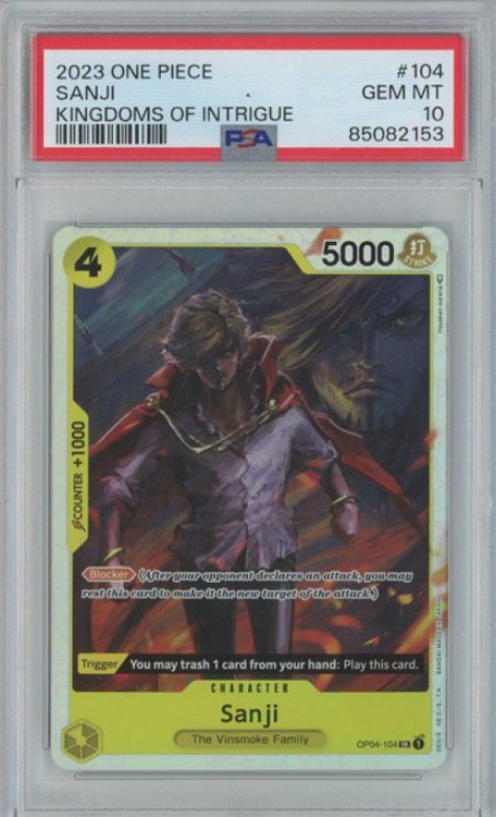 One Piece Trading Card Game Kingdoms of Intrigue Sanji