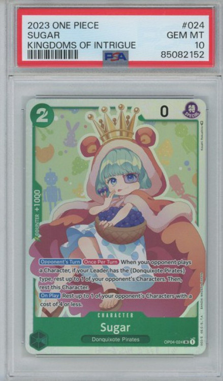 ワンピース カードゲーム シュガー #024 PSA10 One Piece Trading Card Game Kingdoms of Intrigue Single Card Sugar