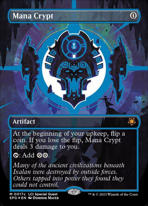 mtg ixalan flip cards Mana Crypt (Borderless) [The Lost Caverns of Special Guests] Magic The Gathering The Lost