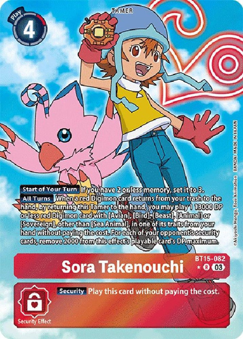 Digimon Exceed Apocalypse Single Card Rare Sora Takenouchi