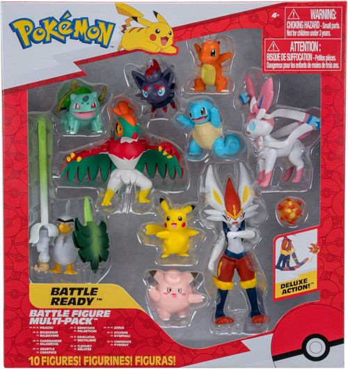 Pokemon Battle Ready Pikachu, Bulbasaur, Charmander, Squirtle