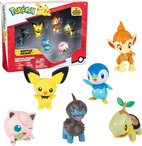 Pokemon Battle Figure Pichu, Turtwig, Piplup, Deino, Chimchar