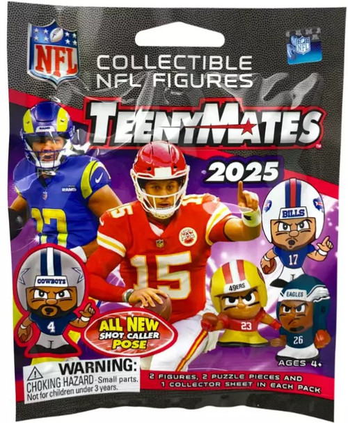NFL TeenyMates 2025 Football Series 13 Mystery Pack 2 RANDOM