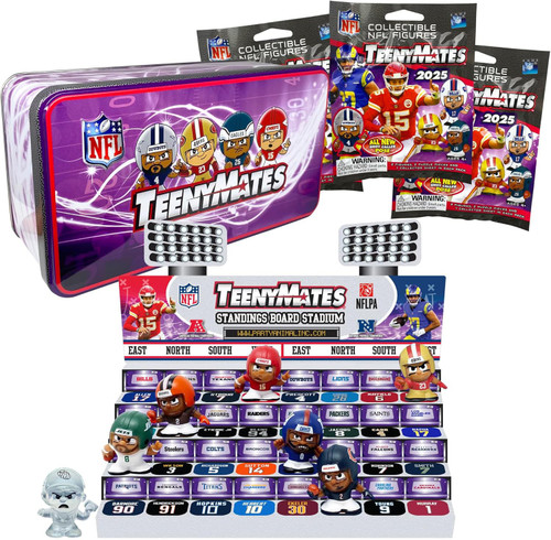 NFL TeenyMates 2025 Football Series 13 Collector Tin Set 3 Packs