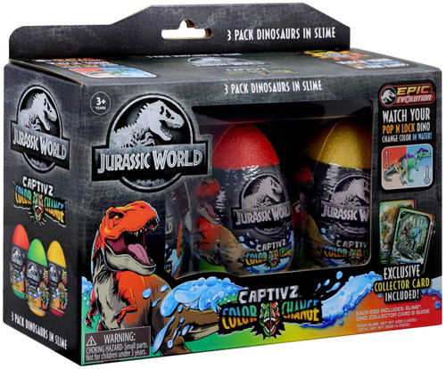 Jurassic World Dominion Captivz Color Change Slime Mystery Egg