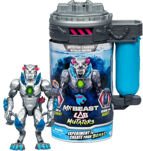MrBeast Lab Mutators METALLIC Panther 5.5 Action Figure