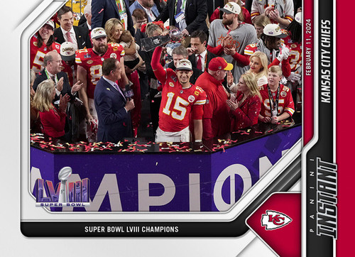 NFL 2024 Instant Football Single Card Kansas City Chiefs 212 Super Bowl ...