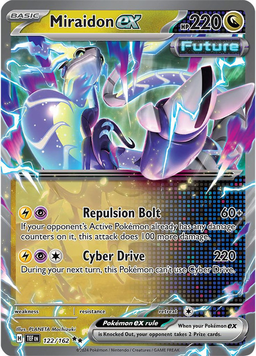 miraidon pokemon card 003/015 - ex 253/198 - Scarlet & Violet - Secret Rare RarityDouble Rare Hit Points220 HP Colorless Miraidon - 028/084 (Non-Holo) -