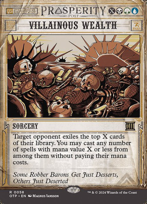 prosperity cards mtg Magic the Gathering Outlaws of Thunder Junction Breaking News Rare Commandeer #9 [Prosperity Showcase] (If that spell is an artifact Prosperity - 6th Edition MTG