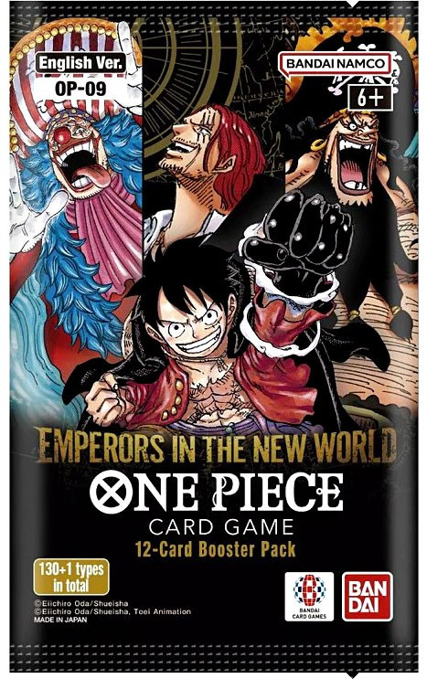 One Piece Trading Card Game Emperors in the New World Booster Pack OP-09  ENGLISH, 12 Cards Bandai - ToyWiz
