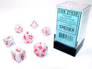 Chessex Pop Art / Red Polyhedral 7-Die Dice Set