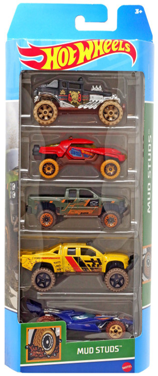 Hot Wheels Mud Studs Baja Bone Shaker, Blade Raider, Chevy