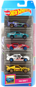 Hot Wheels Dodge Viper SRT10, Toyota AE-86 Corolla, Drift Rod, Dodge Charger Drift & Custom '12 Ford Mustang Die Cast Car 5-Pack