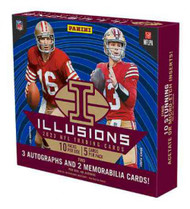 NFL 2023 Illusions Football Trading Card HOBBY Box [3 Autographs + 2 Memorabillia cards per box&91;