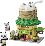 Kung Fu Panda Mini Street View Series Po's Noodle Shop Exclusive 6.5-Inch Building Block Toy Set [316 Pieces&91; (Pre-Order ships July)