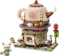 Kung Fu Panda Mini Street View Series Shifu's Tea Stall Exclusive 6.5-Inch Building Block Toy Set [335 Pieces&91; (Pre-Order ships July)