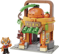 Kung Fu Panda Mini Street View Series Tigress' Fruit Shop Exclusive 6.5-Inch Building Block Toy Set [293 Pieces&91; (Pre-Order ships July)