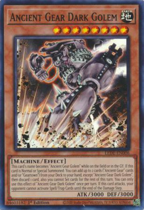 Yu-Gi-Oh! Ancient Gear Deck Core – 18 Card Set From LEDE, Includes Dark Golem & Commander