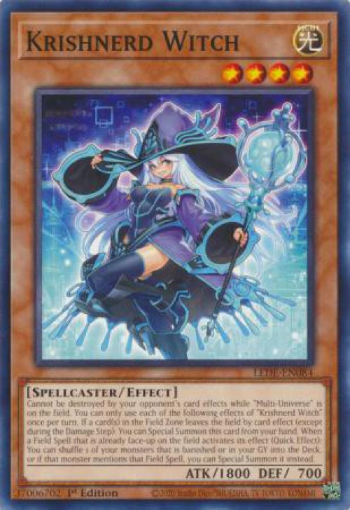 YuGiOh Trading Card Game Legacy of Destruction Single Card Common Krishnerd Witch LEDE-EN084 - ToyWiz YuGiOh Trading Card Game Legacy of Destruction Single Card Common Krishnerd Witch LEDE-EN084 - ToyWiz