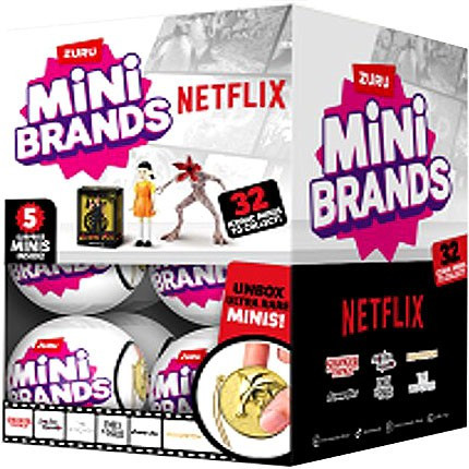 5 Surprise Mini Brands Netflix Mystery Box 13 Packs Zuru