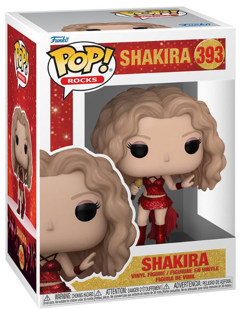Funko Shakira POP Rocks Shakira Vinyl Figure 393 Super Bowl - ToyWiz