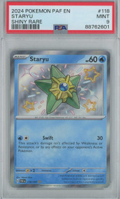 Pokemon Trading Card Game Paldean Fates Baby Shiny Staryu #118 [PSA Gem Mint 9&91;