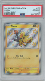 Pokemon Trading Card Game Paldean Fates Baby Shiny Shinx #135 [PSA Gem Mint 10&91;