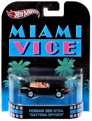 Hot Wheels Miami Vice HW Retro Entertainment Ferrari 365 GTS4 "Daytona Spyder" Diecast Car [Damaged Package&91;