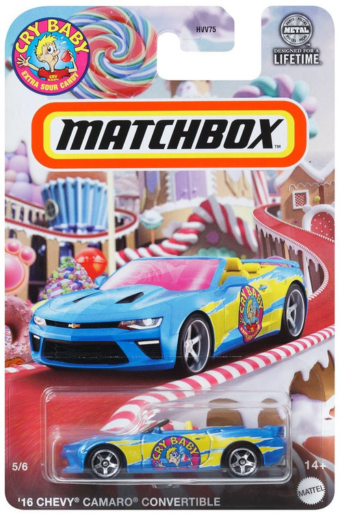 Matchbox Candy 2024 16 Chevy Camaro Convertible Diecast Car 56