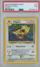 Pokemon Trading Card Game Base Set 2 Holo Pidgeot #14 [Near Mint PSA 7&91;