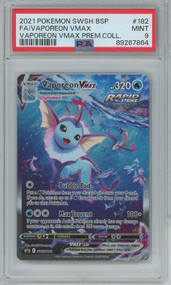 Pokemon Trading Card Game Sword & Shield Vaporeon Vmax SWSH182 [Mint 9&91;