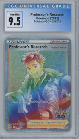 Trading Card Game Pokemon GO Ultra Rare Professor's Research #84 [CGC 9.5&91;