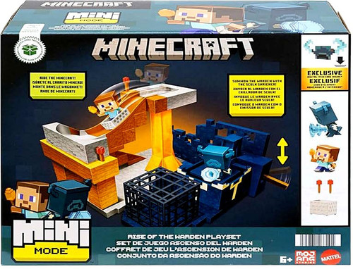 日本未発売 マイクラ MINI MODE スティーブ ウォーデン プレイセット Minecraft Mini Mode Playset: Steve & Warden for Indoor
