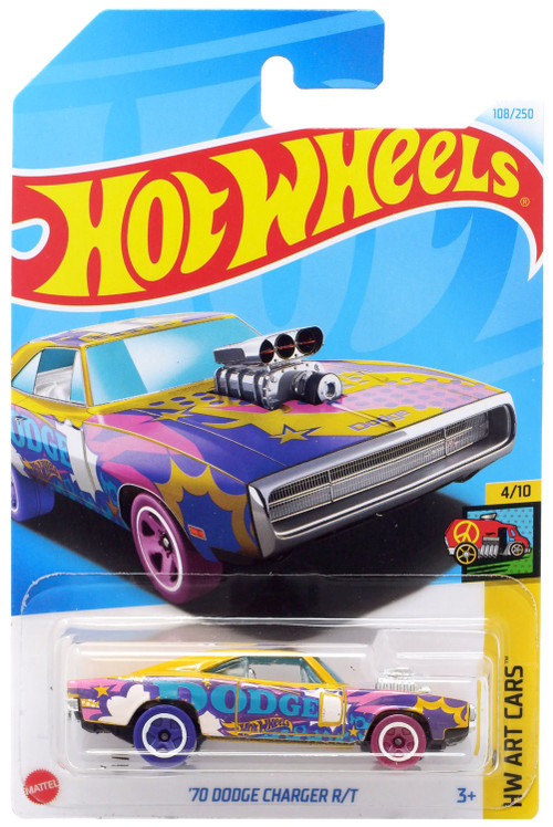 ミニカー Hot Wheels '70 DODGE CHARGER R/T ZAMAC Hot Wheels HW Art Cars 70 Dodge Charger RT 164 Diecast Car Mattel