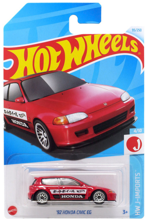 Hot Wheels HW J-Imports 92 Honda Civic EG 164 Diecast Car Mattel