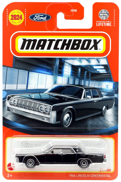 Matchbox 1964 Lincoln Continental Diecast Car Black Mattel - ToyWiz