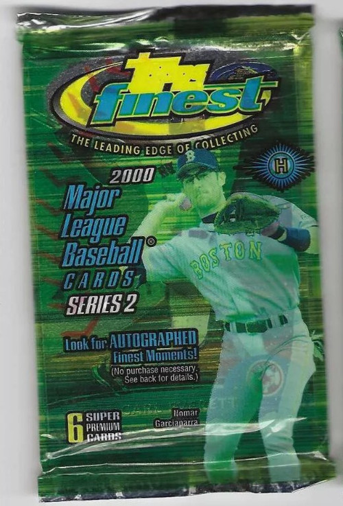 MLB Topps Finest 2000 Series 2 Baseball Trading Card HOBBY Pack Series ...