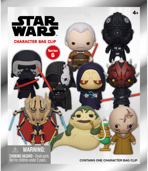 Star Wars 3D Figural Foam Bag Clip Series 6 Dark Side Mystery Pack