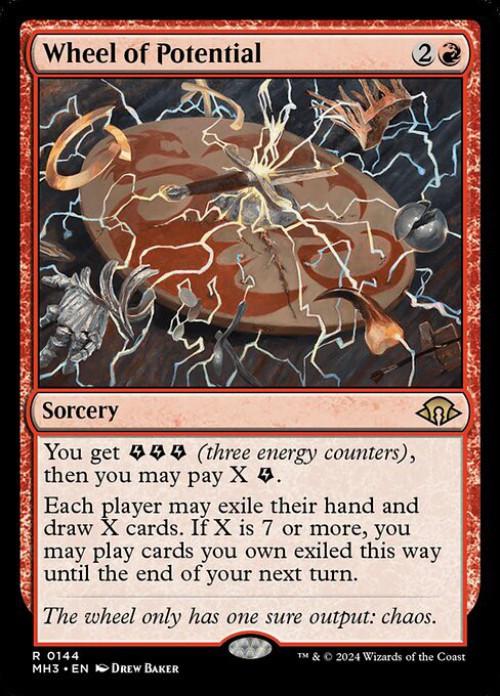 Magic The Gathering Modern Horizons 3 Single Card Rare Wheel of Potential 144 - ToyWiz Magic The Gathering Modern Horizons 3 Single Card Rare Wheel of Potential 144 - ToyWiz