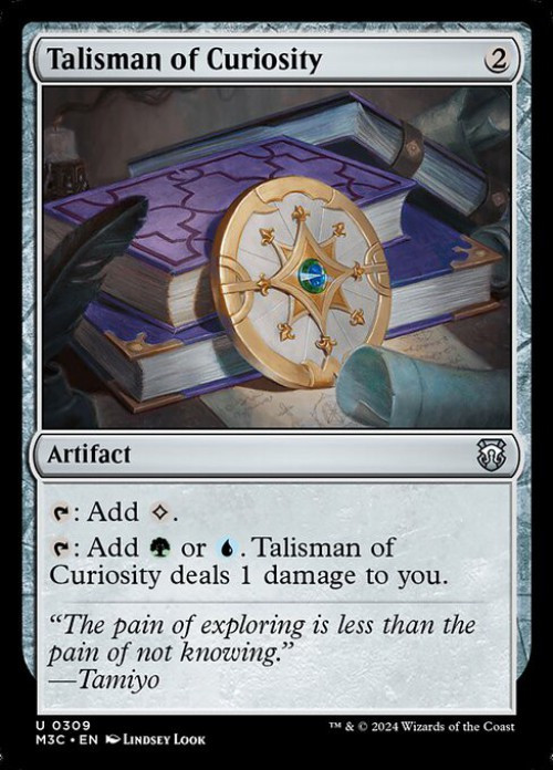 Magic The Gathering Modern Horizons 3 Commander Single Card Uncommon Talisman of Curiosity 309 - ToyWiz Magic The Gathering Modern Horizons 3 Commander Single Card Uncommon Talisman of Curiosity 309 - ToyWiz