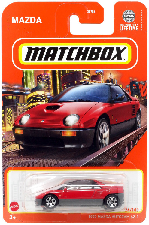 Matchbox 1992 Mazda Autozam AZ-1 Diecast Car 2024, Red Mattel - ToyWiz