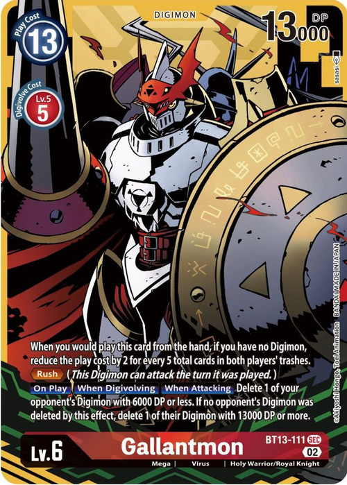 gallantmon digimon card game [BT12-018] (Alternate Art) [Across Time]  TokenMTG Raising BT-19: Gallantmon / Dukemon Deck