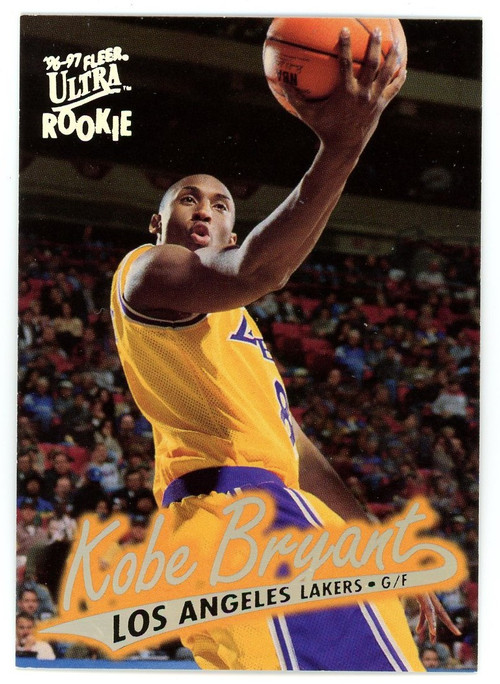 NBA 1996-97 Fleer Ultra Single Card Kobe Bryant 52 Rookie EX-MT