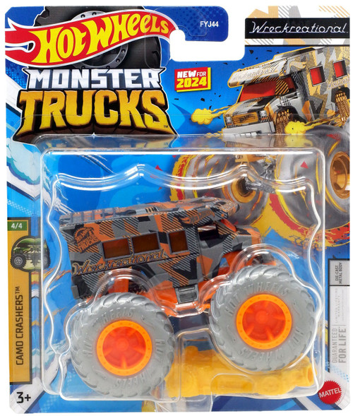 Hot Wheels Monster Trucks Camo Crashers Wreckreational 164