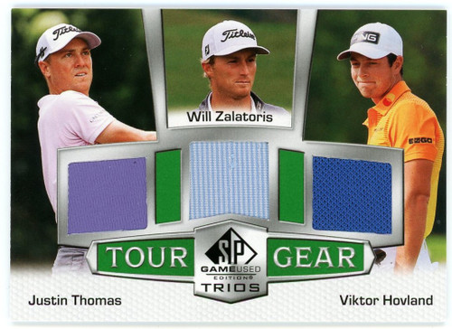 PGA 2024 SP Game Used Golf Single Card Tour Gear Trios Justin Thomas