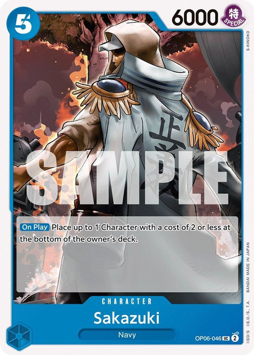 sakazuki one piece tcg deck Navy Absolute Justice Starter [OP06] 1st Place Sakazuki Deck