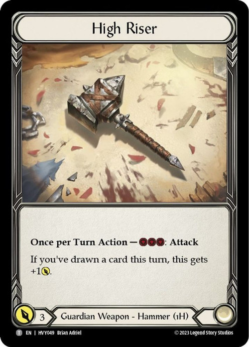 Flesh and Blood Trading Card Game Heavy Hitters Single Card Token High  Riser Cintari Saber HVY049 HVY094 - ToyWiz
