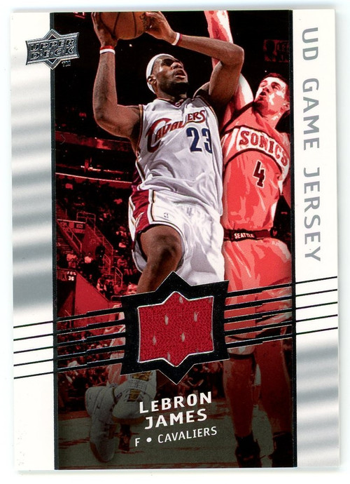 NBA 2008-09 Upper Deck Single Card UD Game Jersey LeBron James GA